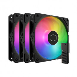 Cooler Master SickleFlow Edge 120 ARGB 3-Pack Fan Kit Tietokonekotelo Tuuletin 12 cm musta 1 kpl