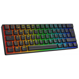 Deltaco Gaming DK470 60% mekaaninen näppäimistö, hot-swap Gateron-kytkimet