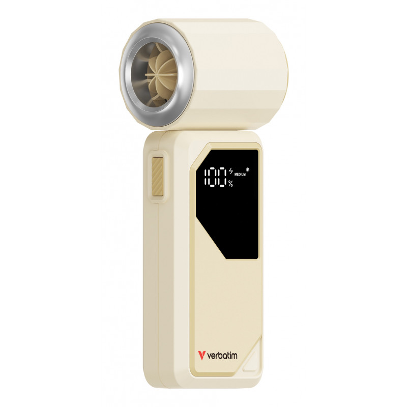 Verbatim Cool 'n' Go AirJet Hopea, Valkoinen Käsituuletin
