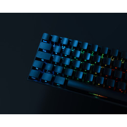 Deltaco Gaming GAM-100-DE näppäimistö Pelaaminen USB + RF Wireless + Bluetooth QWERTZ Saksa musta