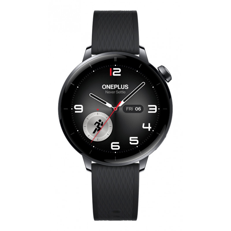 OnePlus Watch 3 43mm 3,35 cm (1.32") AMOLED Digitaalinen 466 x 466 pikseliä Kosketusnäyttö musta, Titaani Wi-Fi GPS