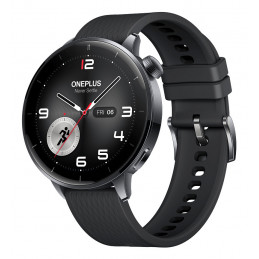 OnePlus Watch 3 43mm 3,35 cm (1.32") AMOLED Digitaalinen 466 x 466 pikseliä Kosketusnäyttö musta, Titaani Wi-Fi GPS