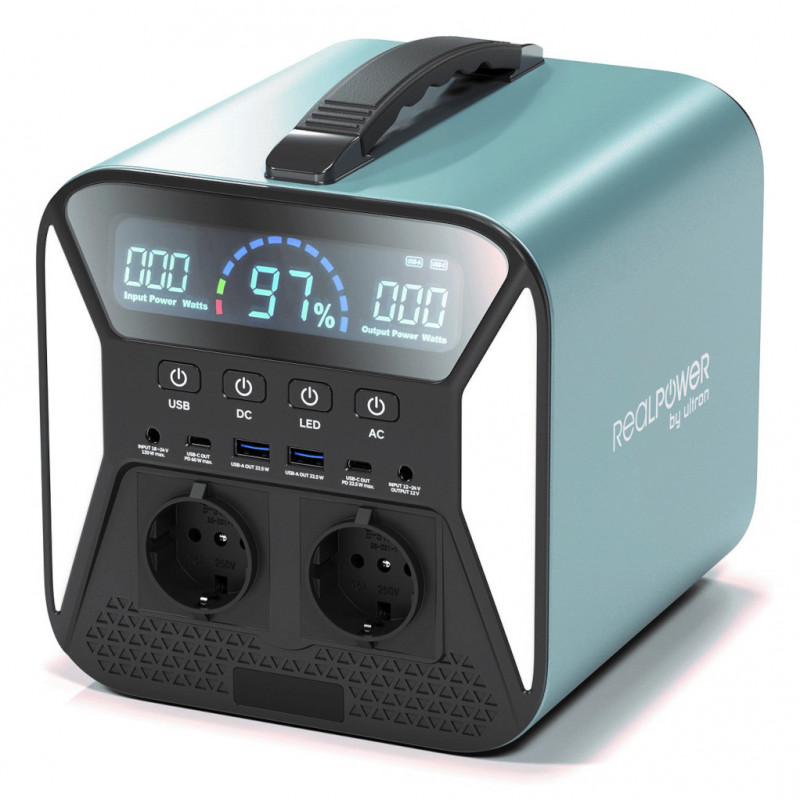 RealPower PS-300C Kannettava virta-asema Litiumioni (Li-Ion) 76800 mAh 300 W 4,9 kg