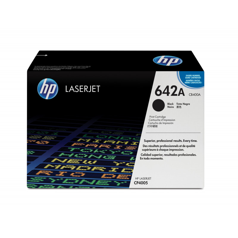 HP 642A Black Original LaserJet Toner Cartridge värikasetti 1 kpl Alkuperäinen musta