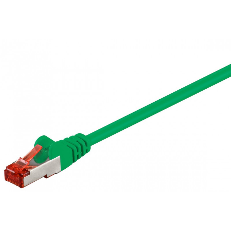 Goobay 68289 verkkokaapeli Vihreä 1 m Cat6 S FTP (S-STP)