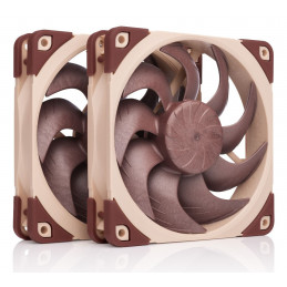 Noctua NF-A12X25 G2 PWM SX2-PP Tietokoneen jäähdytysjärjestelmä Tietokonekotelo Tuuletin 12 cm Beige 2 kpl