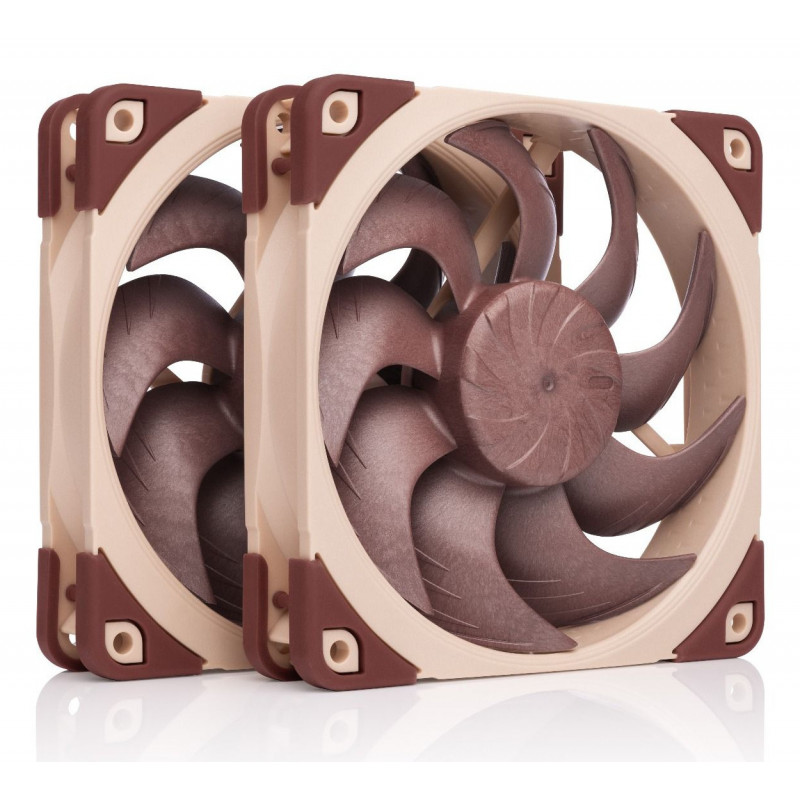 Noctua NF-A12X25 G2 PWM SX2-PP Tietokoneen jäähdytysjärjestelmä Tietokonekotelo Tuuletin 12 cm Beige 2 kpl