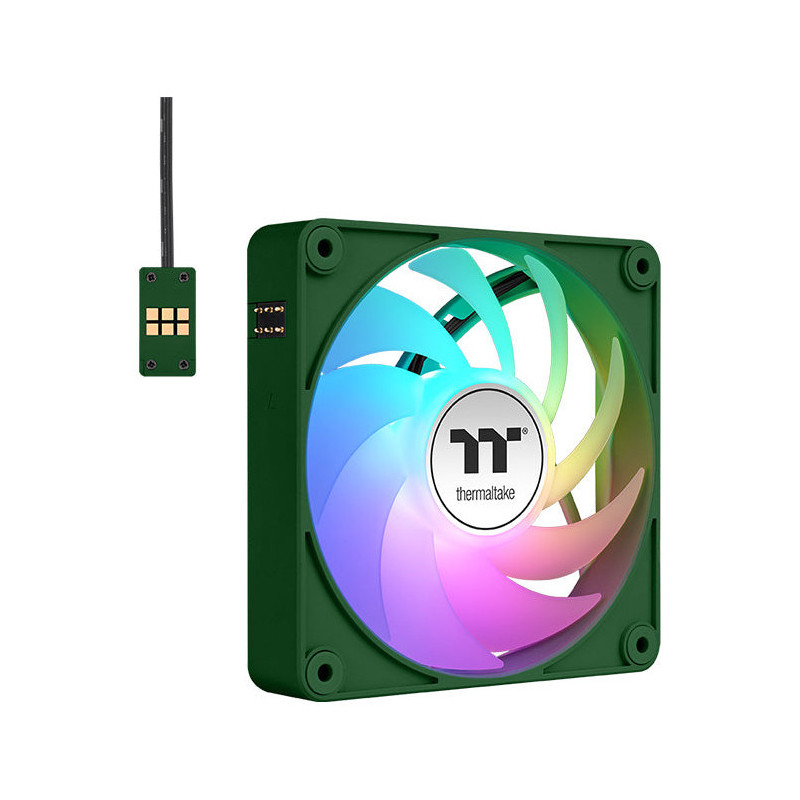 Thermaltake CT140 EX ARGB Sync PC Tietokonekotelo Tuuletin 14 cm Vihreä 3 kpl