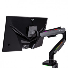 Thermaltake GEA-MSR-SMSBLK-01 monitorin kiinnike ja jalusta 124,5 cm (49") Vastaanotto musta, Harmaa