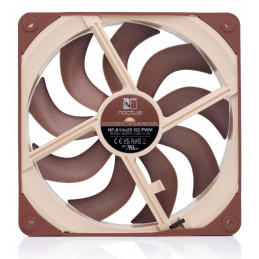 Noctua NF-A14X25 G2 PWM Tietokoneen jäähdytysjärjestelmä Tietokonekotelo Tuuletin 14 cm Beige 1 kpl
