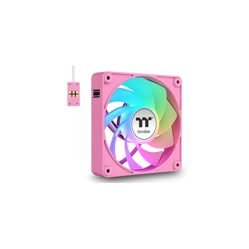 Thermaltake CL-F225-PL12PK-A Tietokoneen jäähdytysjärjestelmä Tietokonekotelo Ilmanjäähdytin 12 cm Vaaleanpunainen 3 kpl