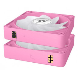 Thermaltake CL-F225-PL12PK-A Tietokoneen jäähdytysjärjestelmä Tietokonekotelo Ilmanjäähdytin 12 cm Vaaleanpunainen 3 kpl