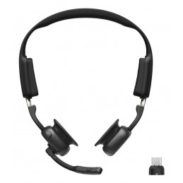 SHOKZ Openmeet Kuulokkeet Langaton Ear-hook Toimisto puhelukeskus USB Type-C Bluetooth musta