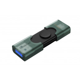 Kingston Technology DataTraveler DuoG2 USB-muisti 128 GB USB Type-A   USB Type-C 3.2 Gen 1 (3.1 Gen 1) musta, Vihreä