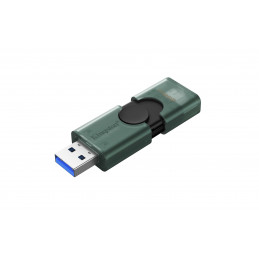 Kingston Technology DataTraveler DuoG2 USB-muisti 256 GB USB Type-A   USB Type-C 3.2 Gen 1 (3.1 Gen 1) musta, Vihreä