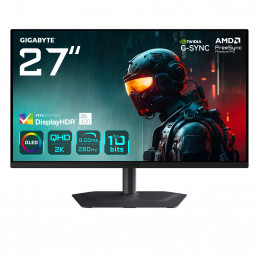 GIGABYTE MO27Q2A tietokoneen litteä näyttö 68,6 cm (27") 2560 x 1440 pikseliä Quad HD QD-OLED musta