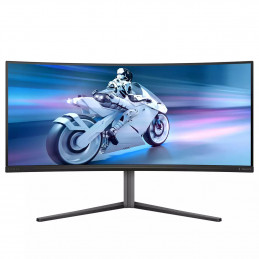 Philips Evnia 34M2C6500 00 tietokoneen litteä näyttö 86,4 cm (34") 3440 x 1440 pikseliä Wide Quad HD QD-OLED Harmaa