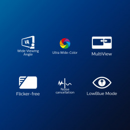 Philips 5000 series 34E1C5600HE 23 LED display 86,4 cm (34") 3440 x 1440 pikseliä Wide Quad HD LCD musta