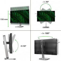Philips 5000 series 27B2G5601 00 tietokoneen litteä näyttö 68,6 cm (27") 2560 x 1440 pikseliä Quad HD LCD musta
