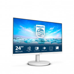 Philips V Line 241V8AW 00 tietokoneen litteä näyttö 60,5 cm (23.8") 1920 x 1080 pikseliä Full HD LCD Valkoinen