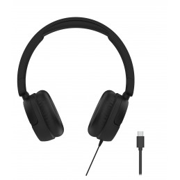 Streetz HC110-BLK kuulokkeet ja kuulokemikrofoni Langallinen Pääpanta Musiikki USB Type-C musta