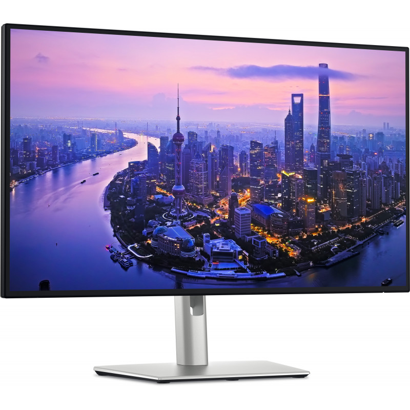 DELL UltraSharp U2725QE tietokoneen litteä näyttö 68,6 cm (27") 3840 x 2160 pikseliä 4K Ultra HD LCD musta, Hopea