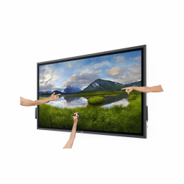 DELL P6524QT Interaktiivinen litteä paneeli 163,9 cm (64.5") LCD 350 cd m² 4K Ultra HD musta Kosketusnäyttö