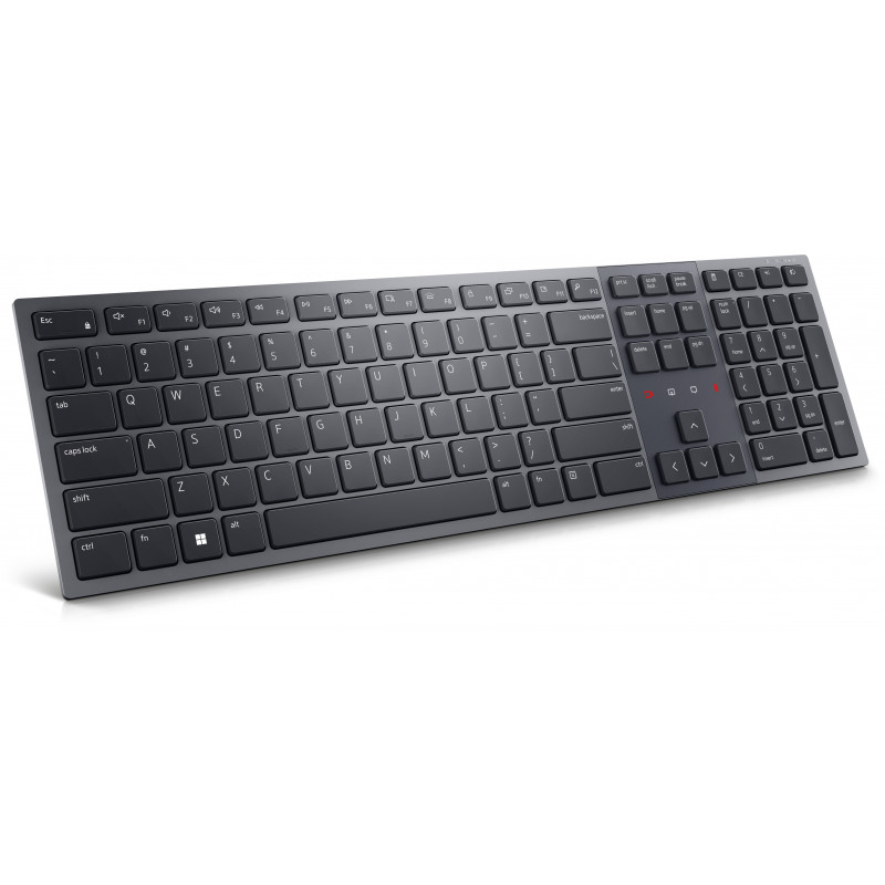 DELL KB900 näppäimistö Office RF Wireless + Bluetooth QWERTY Pohjoismainen Grafiitti