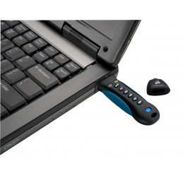 Corsair Padlock 3 USB-muisti 128 GB USB A-tyyppi 3.2 Gen 1 (3.1 Gen 1) Musta, Sininen