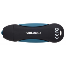 Corsair Padlock 3 USB-muisti 128 GB USB A-tyyppi 3.2 Gen 1 (3.1 Gen 1) Musta, Sininen