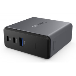 Lenovo X9 Charging GaN Dock Langallinen USB 3.2 Gen 2 (3.1 Gen 2) Type-C Harmaa