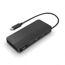 Lenovo 40B90100EU kannettavien tietokoneiden telakka ja porttitoistin Langallinen USB 3.2 Gen 1 (3.1 Gen 1) Type-C musta