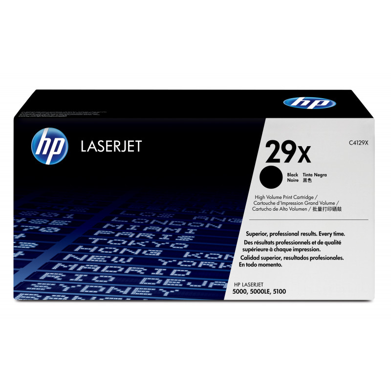 HP 29X High Yield Black Original LaserJet Toner Cartridge värikasetti 1 kpl Alkuperäinen musta