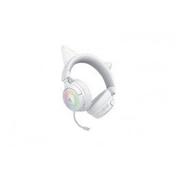 Razer Kraken Kitty V3 Pro - White Kuulokkeet Langallinen & langaton Pääpanta Pelaaminen USB A-tyyppi Bluetooth Valkoinen