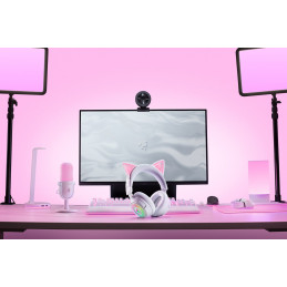Razer Kraken Kitty V3 Pro - White Kuulokkeet Langallinen & langaton Pääpanta Pelaaminen USB A-tyyppi Bluetooth Valkoinen