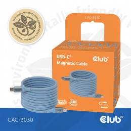 CLUB3D CAC-3030 USB-kaapeli 2 m USB C Sininen
