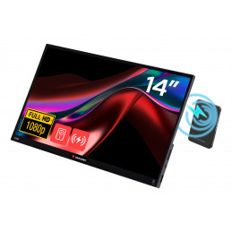 Verbatim 32088 Kannettava televisio ja näyttö Kannettava näyttö musta 35,6 cm (14") LED 1920 x 1080 pikseliä