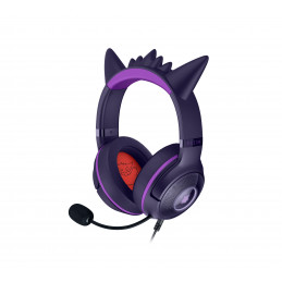 Razer Kraken Kitty V2 - Pokemon Gengar Ed. Kuulokkeet Langallinen Pääpanta Pelaaminen USB A-tyyppi Vaaleanpunainen