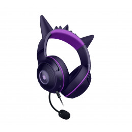 Razer Kraken Kitty V2 - Pokemon Gengar Ed. Kuulokkeet Langallinen Pääpanta Pelaaminen USB A-tyyppi Vaaleanpunainen