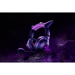 Razer Kraken Kitty V2 - Pokemon Gengar Ed. Kuulokkeet Langallinen Pääpanta Pelaaminen USB A-tyyppi Vaaleanpunainen