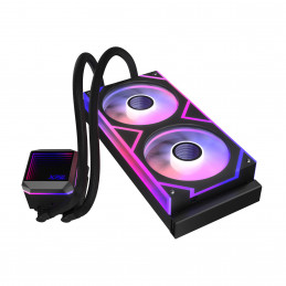 XPG LEVANTE II Suoritin Nestejäähdytyspakkaus 12 cm musta