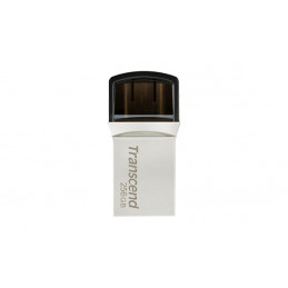 Transcend JetFlash 890 USB-muisti 256 GB USB Type-A   USB Type-C 3.2 Gen 1 (3.1 Gen 1) Hopea