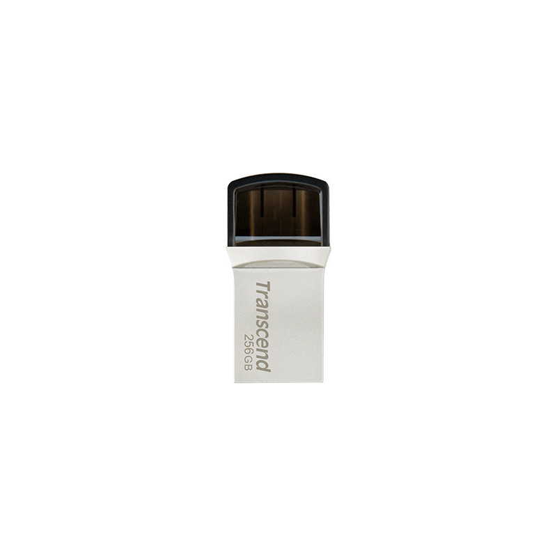Transcend JetFlash 890 USB-muisti 256 GB USB Type-A   USB Type-C 3.2 Gen 1 (3.1 Gen 1) Hopea