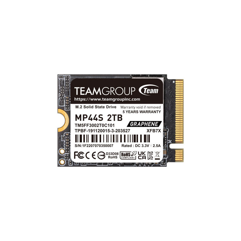 Team Group MP44S 2 TB M.2 PCI Express 4.0 NVMe