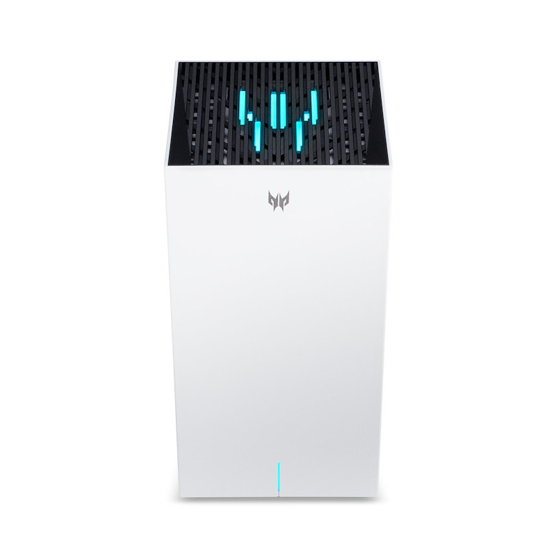 Acer Predator Connect T7 Wi-Fi 7 langaton reititin Gigabitti Ethernet Kolmikaista (2,4 GHz 5 GHz 6 GHz) Valkoinen
