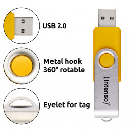 Intenso USB Flash Drive Office Line 3543595 3.2 5St. Multipack - 64 GB USB-muisti USB A-tyyppi 3.2 Gen 1 (3.1 Gen 1) Monivärinen