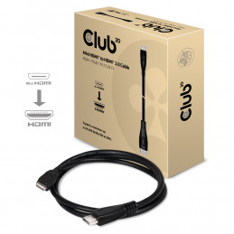 CLUB3D Mini HDMI™ to HDMI™ 2.0 4K60Hz Cable 1M   3.28Ft
