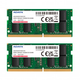 ADATA AD4S32008G22-DTGN muistimoduuli 16 GB 2 x 8 GB DDR4