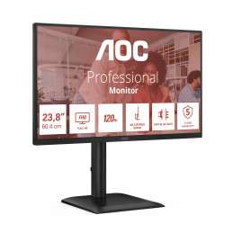 AOC E4 24E4CV tietokoneen litteä näyttö 60,5 cm (23.8") 1920 x 1080 pikseliä Full HD LED musta