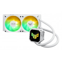 ASUS TUF GAMING LC III 240 ARGB WHT Suoritin All-in-one-nesteenjäähdytin 12 cm Valkoinen